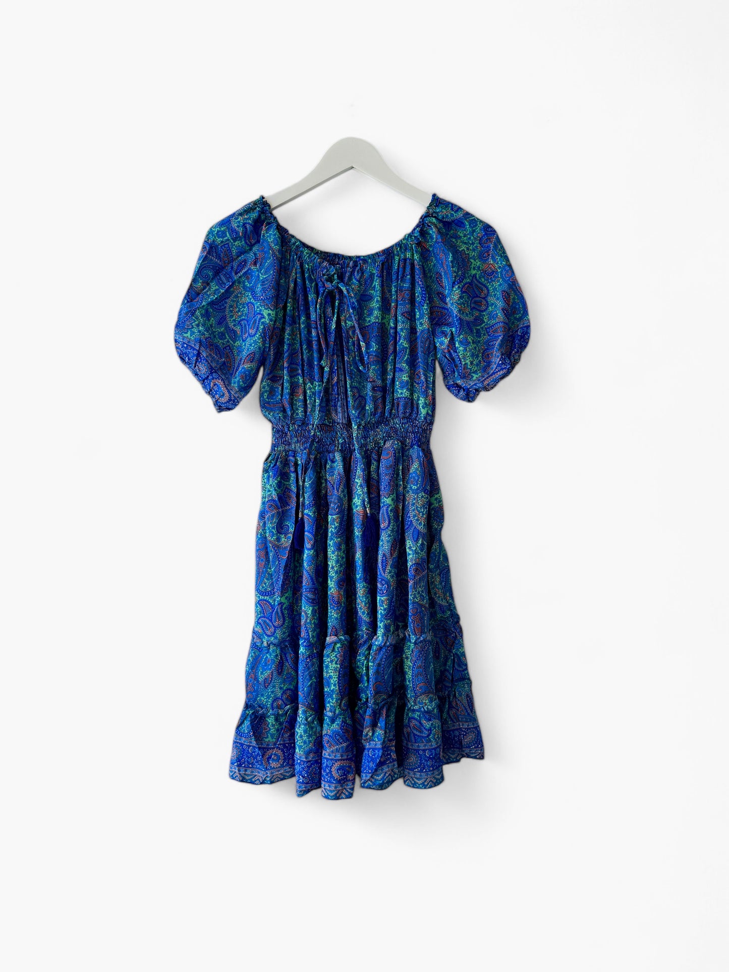 Blue Paisley Dress