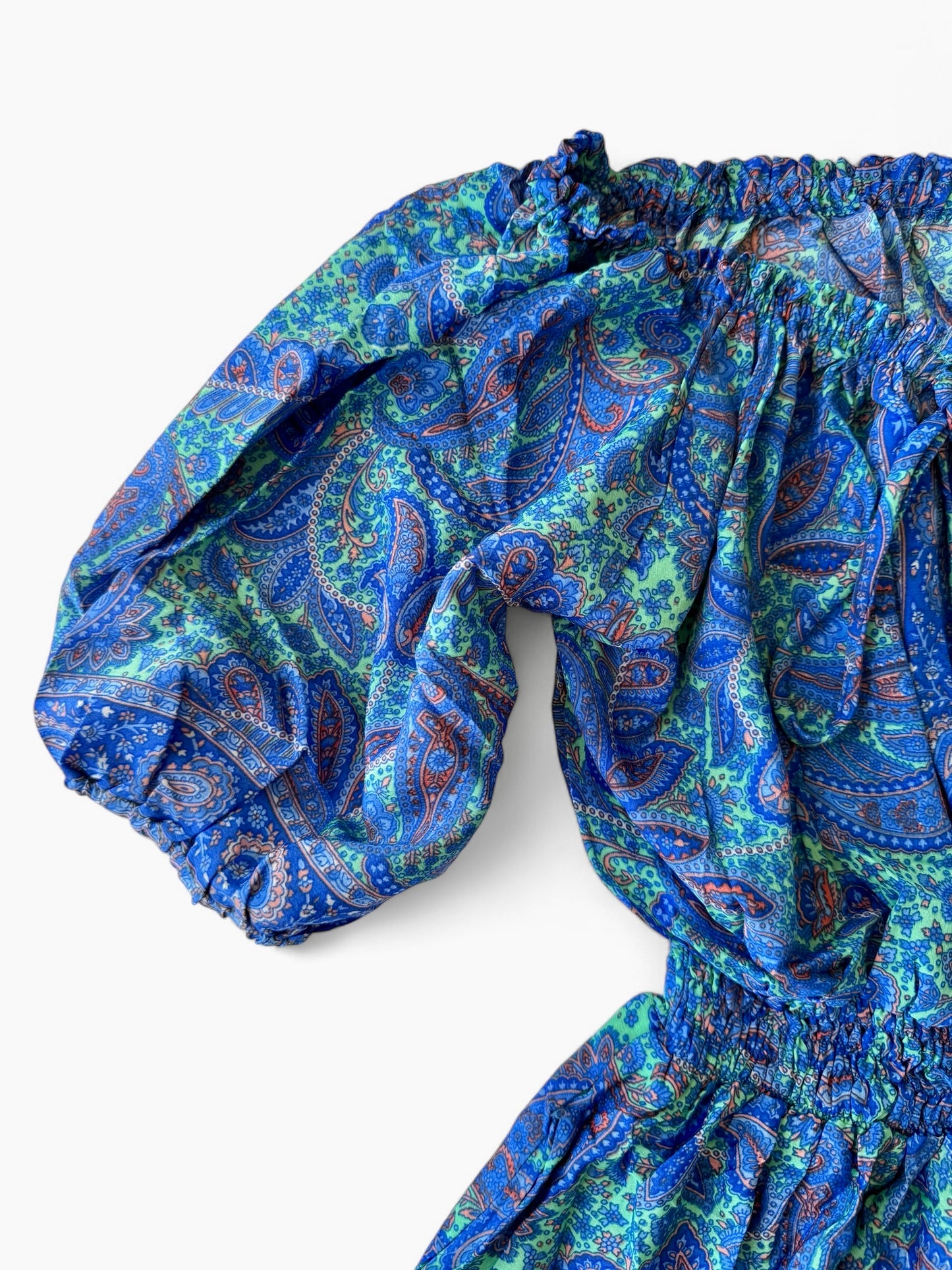 Blue Paisley Dress