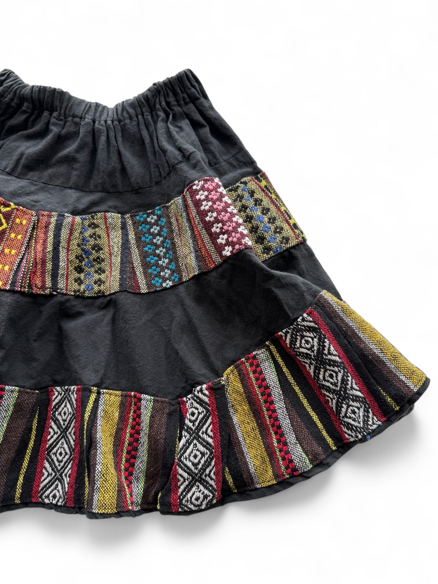 Patchwork Mini Skirt