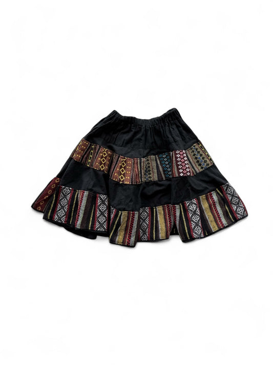 Patchwork Mini Skirt