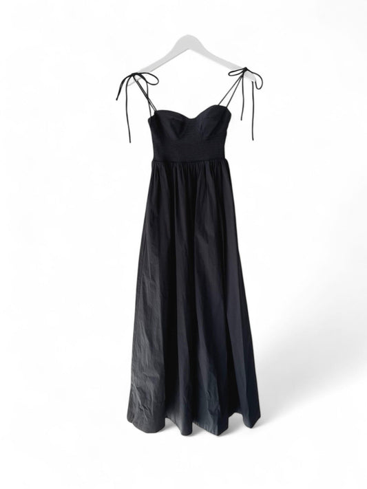 Staud Black Landry Maxi  Dress